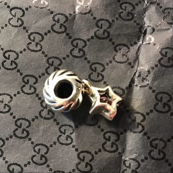 New sterling & Swarovski zirconia dangle star bead - Picture 6 of 7